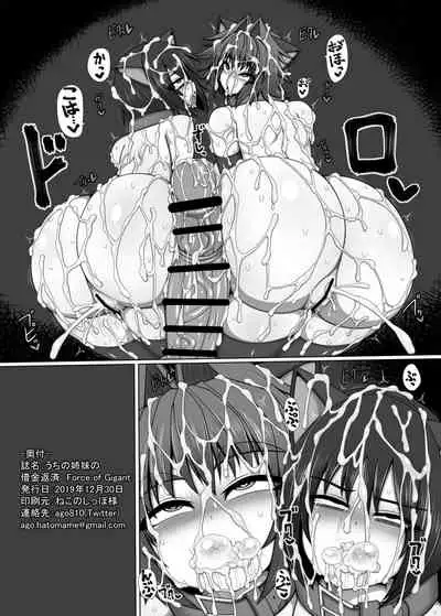 [Hatomame (Ago)] Uchi no Shimai no Shakkin Hensai Force of Gigant [Digital]