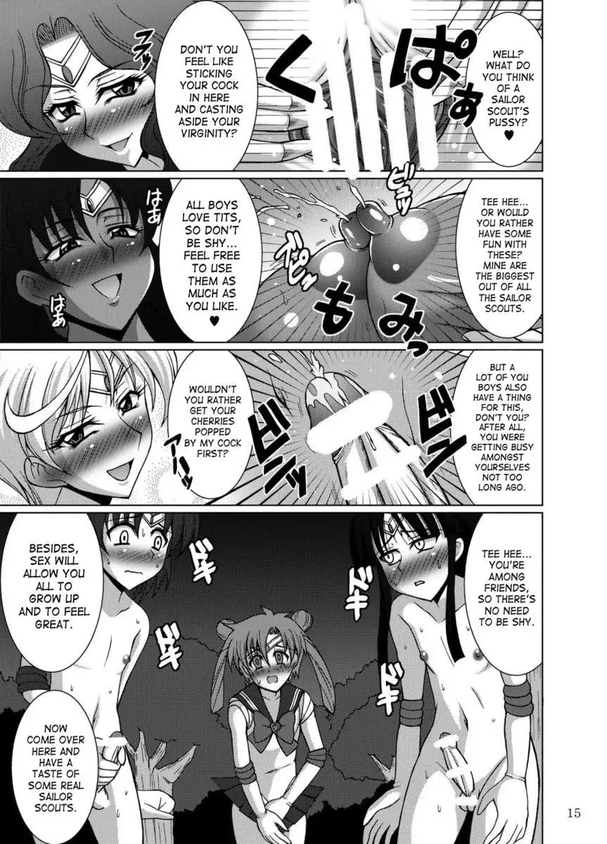 Young Boys Dressed As Sailor Scouts Vs Three Outer Solar System Sailor Scouts
