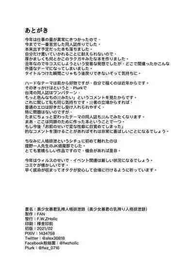 [F.W.ZHolic (FAN)] Milking of the beautiful tyrant -Personality Excretion Record- (Fate Grand Order)