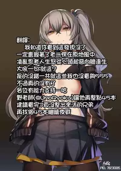 UMP45 no Chippai ga Mitakunaru Hon | UMP45的鋼板想要玩賞