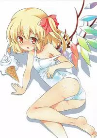 (Reitaisai 14) [Mahou Rikigaku (Miwatari Renge)] Flan-chan to Sukumizu Sex! Full Color (Touhou Project)