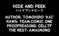 [Tomohiro Kai] HIDE AND PEEK [English] [amaimono]