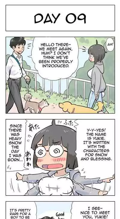 [Lithium] 100-Nichigo Ni Aiken To Sex Suru Jimi Kyonyuu Megane-Chan (English) (Harasho Project)