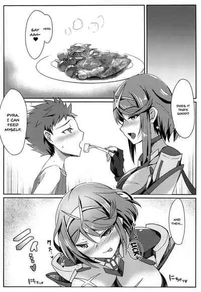 [Dorayakiya (Inoue Takuya)] Homura-chan no Ecchi Hon | Homura-chan's Lewd Book (Xenoblade Chronicles 2) [English] {Doujins.com}