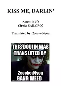 (C94) [SAILORQ2 (RYÖ)] KISS ME, DARLIN' (THE IDOLM@STER CINDERELLA GIRLS) [English] [2cooked4you]