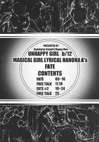 (C74) [Happy Man (Suzuki Kyoutarou)] Unhappy Girl b/12 (Mahou Shoujo Lyrical Nanoha A's)