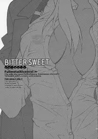 (C66) [Totsugeki Wolf (Yuuki Mitsuru)] BITTER SWEET (Fullmetal Alchemist)