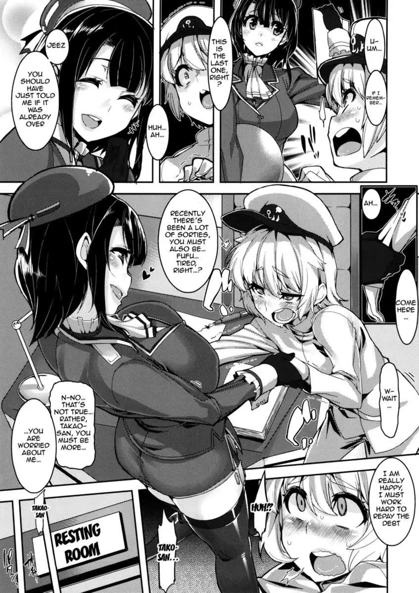 Tiny Admiral, Takao-san, and Atago-san