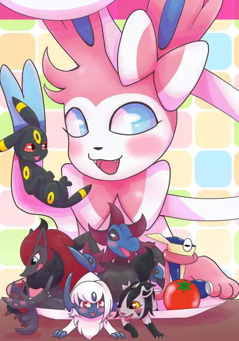 Yarichinphia no Aku Type Viking! | Sex-Crazed Sylveon's Dark-Type Sex Buffet!