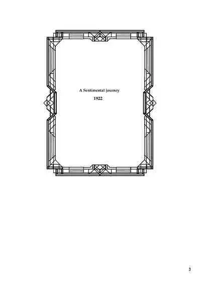 Sentimental Journey 1922