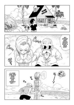 Android 18 vs Master Roshi (uncensored)