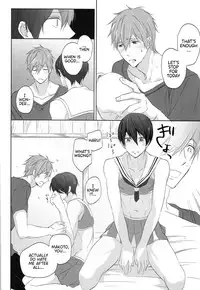 (Renai Endorphin 2) [Sneeeze (Kubu)] Cheer Haru-chan no Yuutsu | The Melancholy of Cheerleader Haru-chan (Free!) [English] {Anneioux}