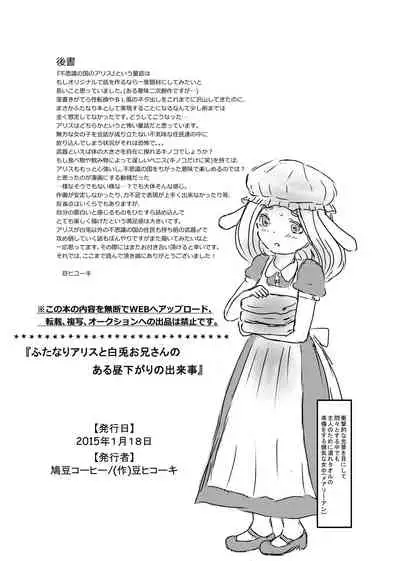 Futanari Alice to Shiro Usagi Oniisan no Aru Hirusagari no Dekigoto