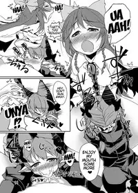 [Nanatsuhane (Konata Gazel)] Neko wa Karasu no Daisan no Ashi ga Osuki (Touhou Project) [English] {doujins.com} [Digital]