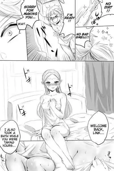 BreaWi no LinZel ga Hitasura Ichaicha Shite Sukebe na Koto Suru Manga | A BoTW manga where Link and Zelda earnestly flirt and do lewd things
