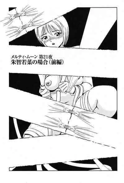 Melty Moon Kogetsu Hen - A woman falls in the evening of the moonlight night.