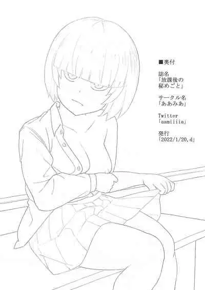 放課後の秘めごと 中文翻譯