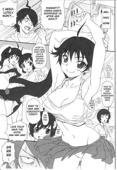 (C83) [Majipan! (tyuda)] Karen-chan no Hajimete Yurusan! | You Won't Take Karen-chan's First Time! (Bakemonogatari) [English] [Moon Technology Translations]