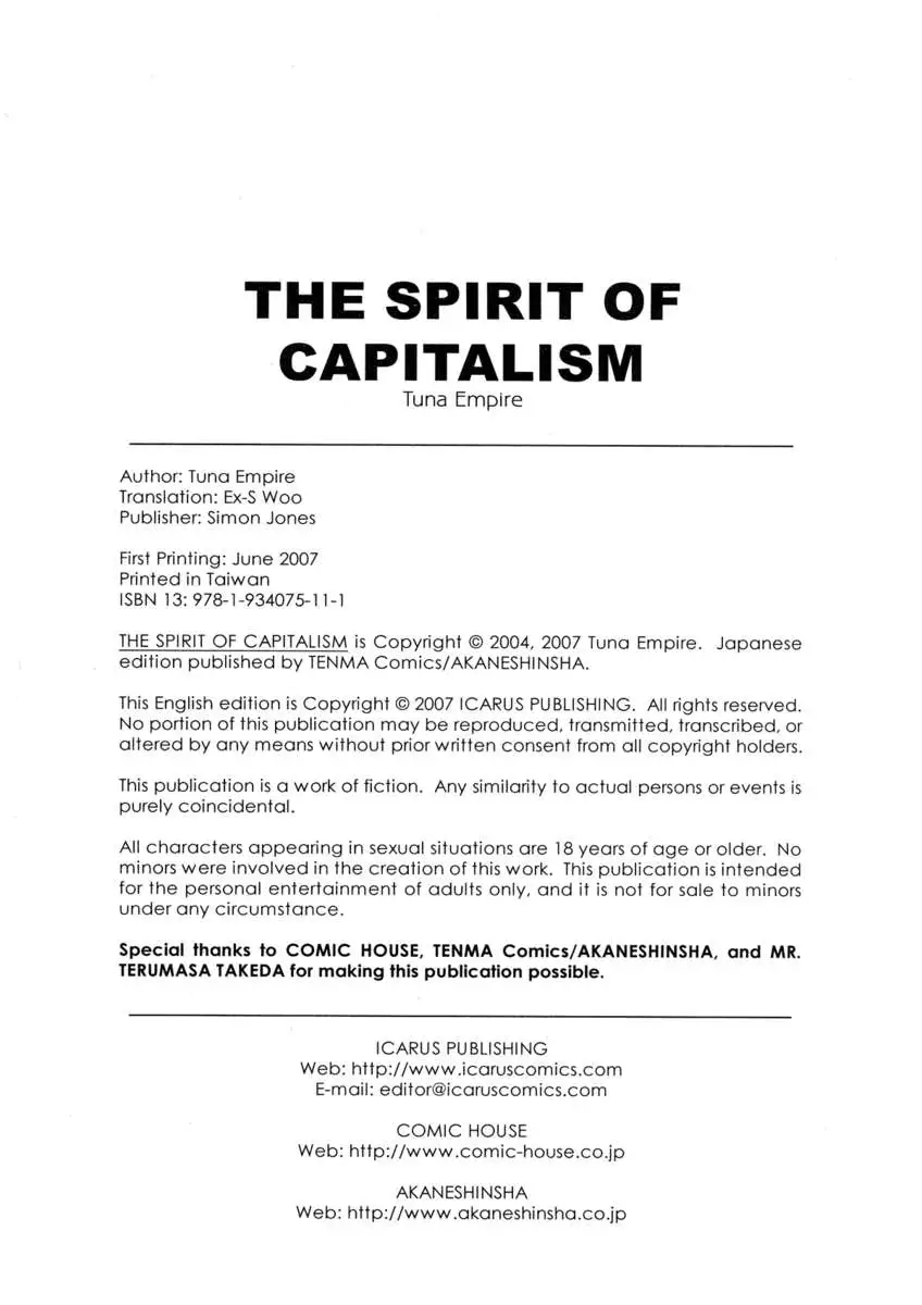 The Spirit of Capitalism