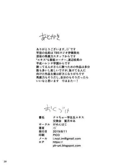 [Gamenhaji (Noji)] Nama-ture Raw Student Fluid Exchange Party - Yua Mitsugetsu [Digital]