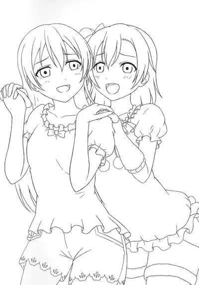 (Zutto! Zutto! Issho da yo!) [64bit Spectrum (Kisaragi Neon)] Haeteru Honoka-san to Umi-san ga Sukebe suru Hon (Love Live!)