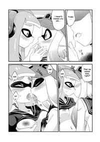 (C90) [Colomonyu (Eromame)] Rezu Geso Gachi♥cchi - Kinoko Takenoko Kassen | Super Lewd Lesbian Calamari - Mushrooms vs Bamboo Shoots (Splatoon) [English]