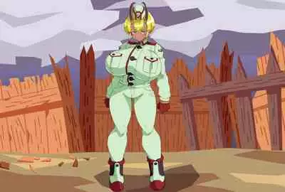 Brown-horned soldier Major Freya's sudden fall.