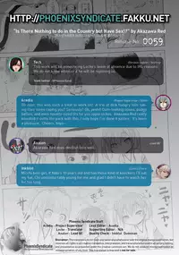 [Akazawa RED] Inaka ni wa Sex shika Goraku ga Nai!? | Is There Nothing to do in the Country but Have Sex!? (COMIC LO 2014-12) [English] [PSYN]