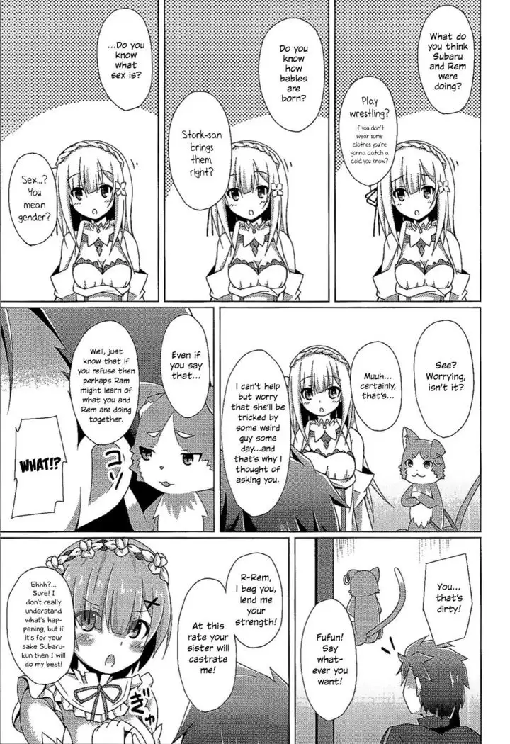 Teach me, Rem-sensei! An introduction to sex with Emilia-tan | Oshiete Rem Sensei