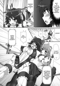 (Reitaisai 10) [Stapspats (Hisui)] Gensoukyou Futanari Cock Wrestling 2 - Reimu & Marisa VS Yuuka & Sanae (Touhou Project) [English] {doujin-moe.us}