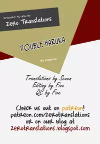 (C89) [Hidebou House (Hidebou)] Double Haruka Returns! (Sweet & Melting) (THE IDOLM@STER) [English] [Zero Translations]