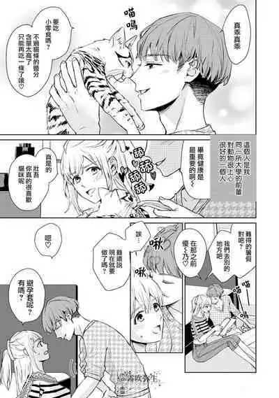 [霧吹弥生漢化组][三角ペンチ]可怕的臭臉君對貓很癡迷