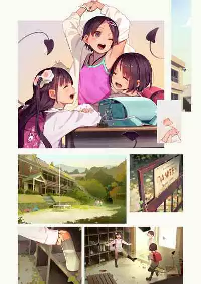 Tiny Evil 5 Part 2 - 淫魔少女3人におちんちん遊ばれる本 (No Text)