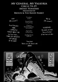 (C76) [YA-ZY (Yunioshi)] Joukan wa Valkyria | My General, My Valkyria (Valkyria Chronicles) [English] [Brolen & The Randy Rabbit]
