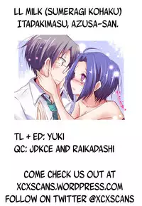 (C84) [L.L.MILK (Sumeragi Kohaku)] Itadakimasu, Azusa-san. (THE IDOLM@STER) [English] [XCX Scans]