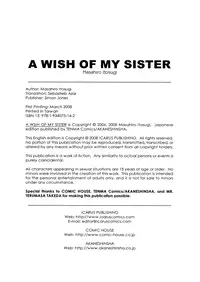 [Itosugi Masahiro] Oneechan no Onegai - A Wish of my Sister [English] [Icarus] [Decensored]