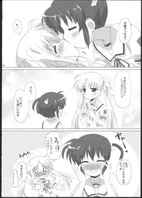 (C83) [Goberazzo (Mukaibi Aoi)] Onnanoko Doushi dakedo Ai sae Areba Kankeinai yo ne (Mahou Shoujo Lyrical Nanoha)