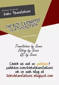 [Morimori Runrun (ManbooRerere)] Yuukai Shita Shounen wa Psychopath | The Boy I Kidnapped is a Psychopath [English] [Zero Translations] [Digital]