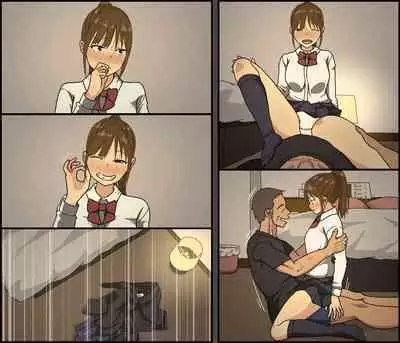 [Iris art (Toda Hisaya) Jinsei name kusatta ponite seifuku shojo ga papa katsu ojisan ni karada o kaihatsu sa re makutta nochi 1-kagetsu-kan sekkusu o oadzuke sa rete seiyoku bakuhatsu sunzen de omukae shita dekachin de iki kuruu