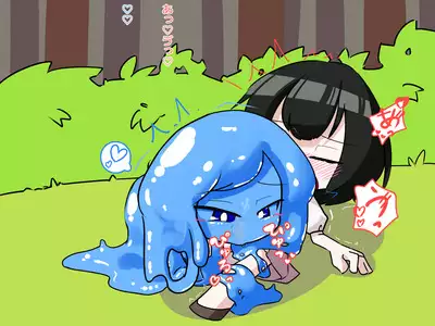Futanari Musume ga Slime Musume ni Shiboritorareru Hanashi