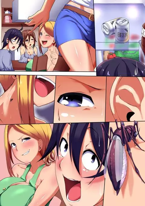 Inkansen ~ Mote-kei Ane to Gal Tomo ga Inran Virus ni Kansen Shite Bitch Hentai 4P Hame Houdai