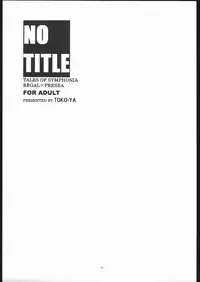 [Toko-ya (Kitou En)(HEIZO)] NO TITLE (Tales of Symphonia)