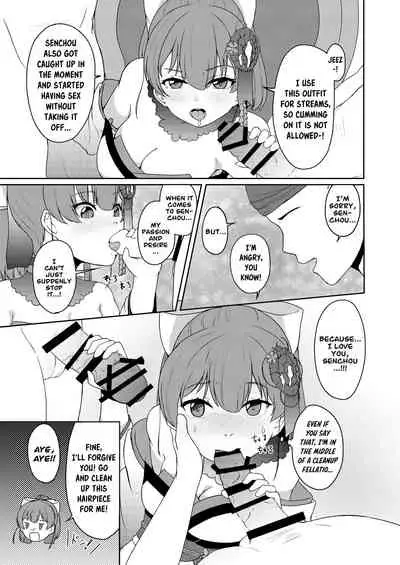 [Rabbit Meat Restaurant (Dumplingrabbits)] Dosukebe Toshima 17-sai On'na Kaizoku Vtuber Shogatsu, Himitsu no Senshitibu Haishin | Perverted Middle-age 17 Year Old Female Pirate Vtuber's Secret Sensitive New Year Stream (Houshou Marine) [English] [Xzosk]