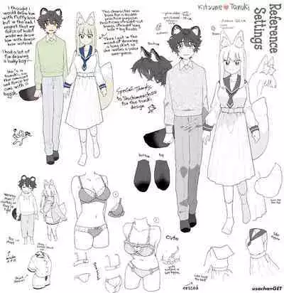 [pink carrot (usachanGET)] Otoko ga Uke - Kitsune-chan X Tanuki-kun | ♂ ga uke. Kitsune-chan × tanuki-kun [English] [Tabunne Scans] [Digital]