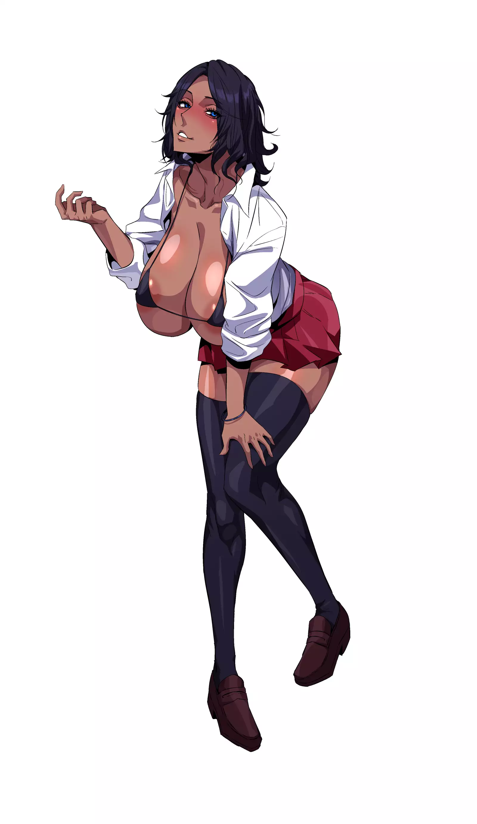 Dosukebe Bakunyuu Bitch! ~Manatsu ni Asedaku 3P Ecchi Shiyo!~