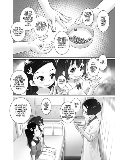 [Golden Tube (Ogu)] Hokenshitsu no Oshikko Sensei - Mone to Tomo-chan no Koudou Nyoudou Shinsatsu no Hi | Oshikko Sensei, School Nurse - Mone and Tomo-chan's Mutual Urethral Checkup! [English] [Decensored] [Digital]