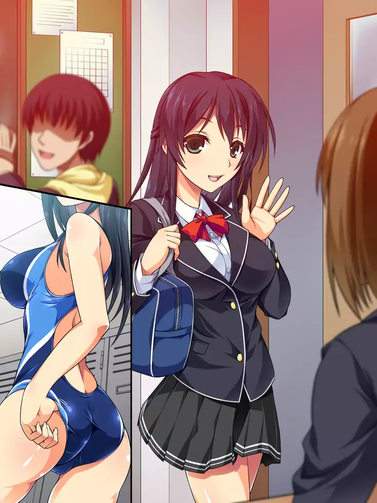 Suieibu Buchou no Kyonyuu JK ga Furyou Kyoushi ni Otosareru Ohanashi