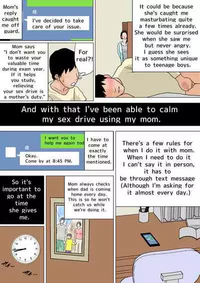 Mainichi Okaa-san de Seiyoku Shori! ~Haha no Jimuteki Sex wa Nakadashi Houdai | Relieving My Sex Drive with Mom Every Day!