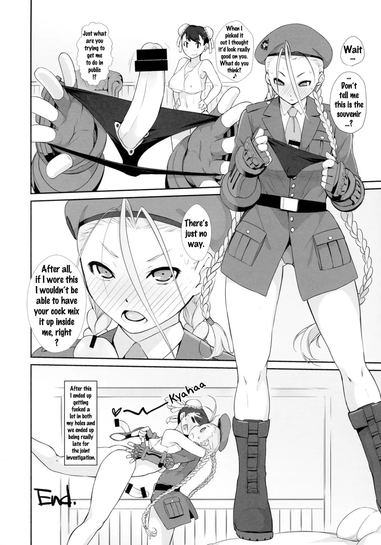 Cammy to Futanari Chun-Li no, Erohon. {doujins.com}