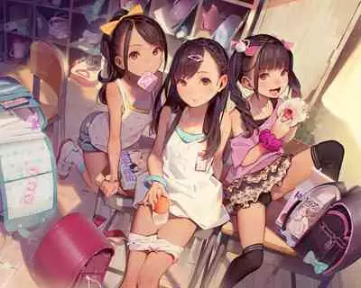 [MonsieuR (MUK)] Otoko de asobu mesugaki-chan tachi illustration set 2020-2023 [Textless]